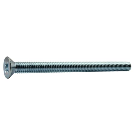 Midwest Fastener 3/18"-16 x 5 in Phillips Flat Machine Screw, Zinc Plated Steel, 5 PK 37845